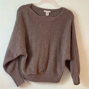 Sincerely Jules Taupe Crew Neck Sweater